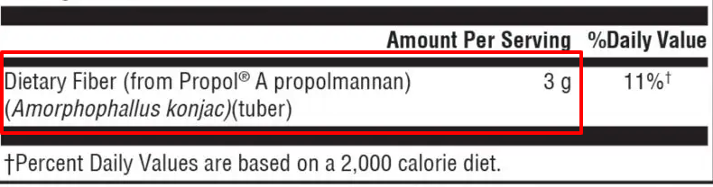 glucomannan supplement example