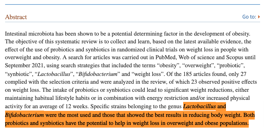 using probiotics for weight loss