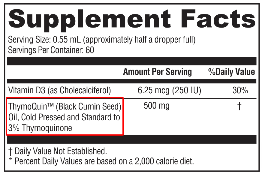 example of black seed oil that should be used for patients with hashimoto's