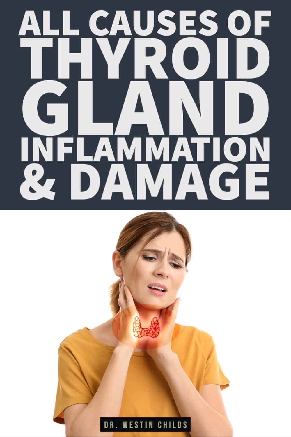 all causes of thyroid gland inflammation & damage