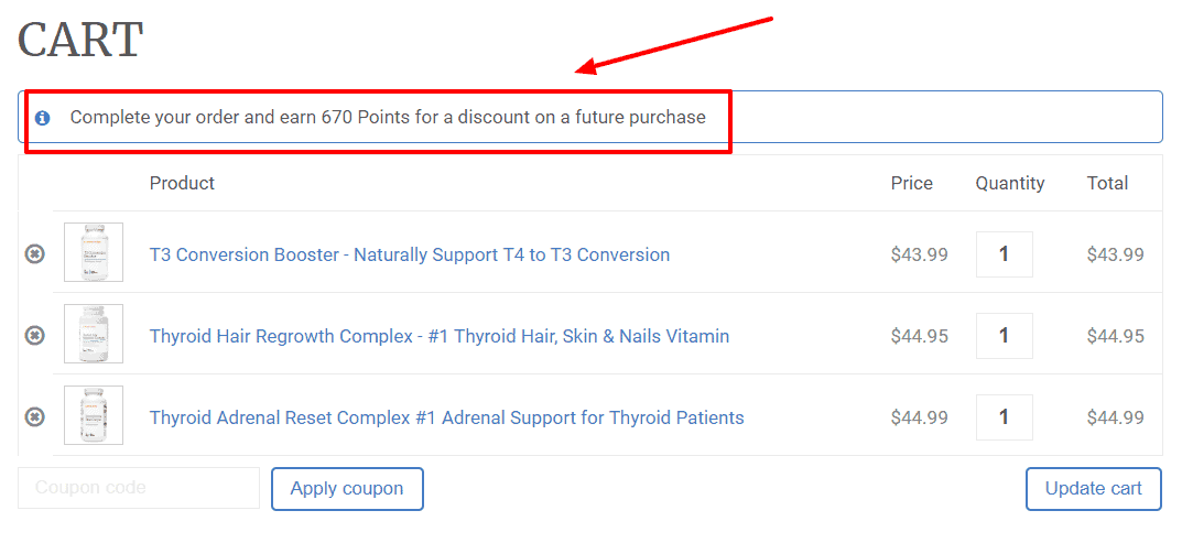 Earning points on purchases Earning points on purchases