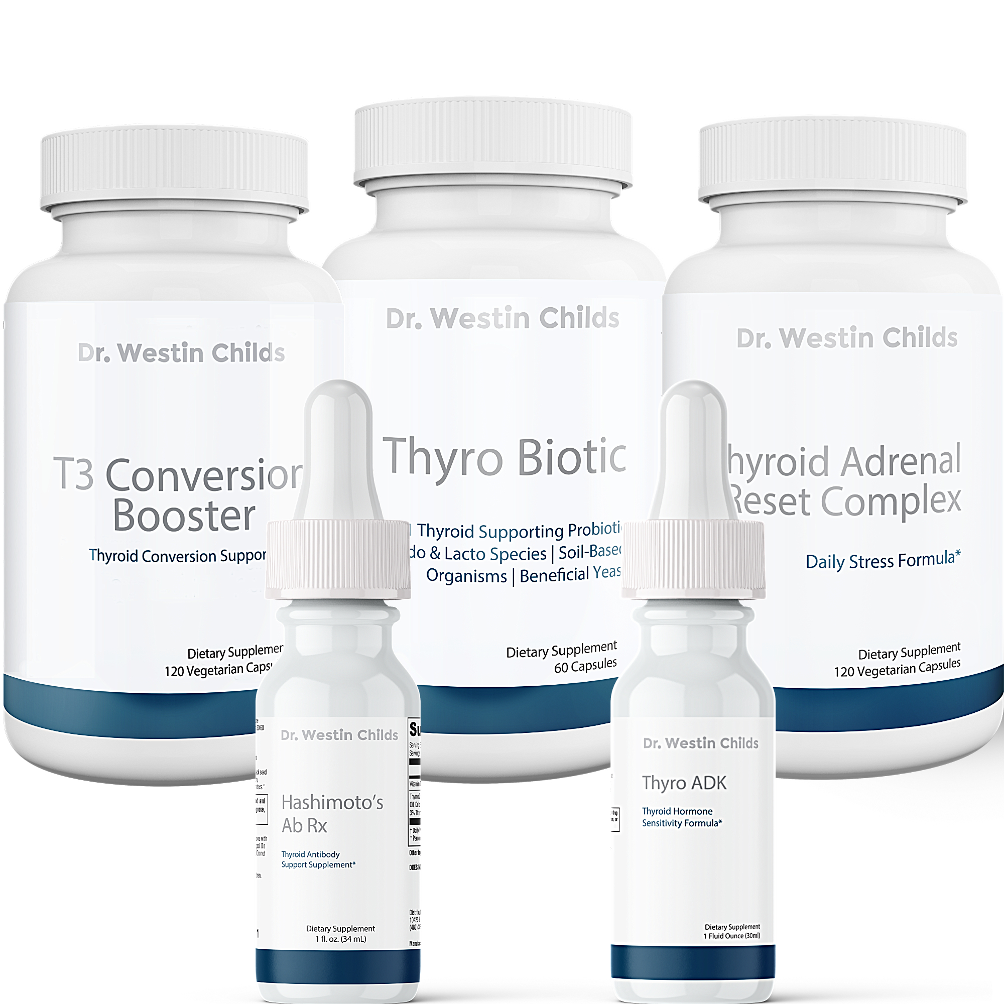 Hashimoto's Bundle 5 Supplements Designed for Autoimmune Thyroiditis