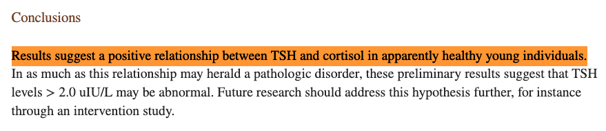 the relationship between cortisol and thyroid function