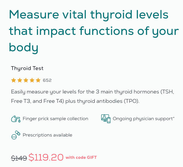 thyroid lab testing panel available at everlywell