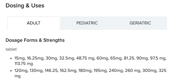 armour thyroid available doses and strengths