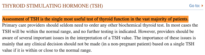 the value of tsh testing in diagnosing thyroid disease