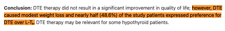 thyroid patients prefer NDT over t4 only thyroid medications