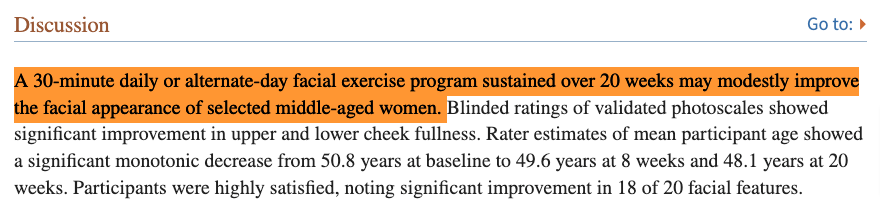 facial yoga can help improve the physical apperance of middle aged women