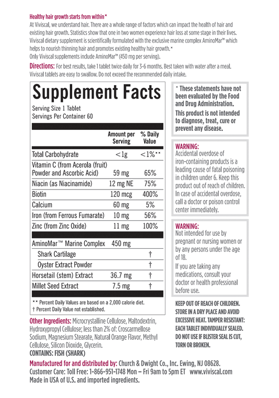 viviscal ingredient list