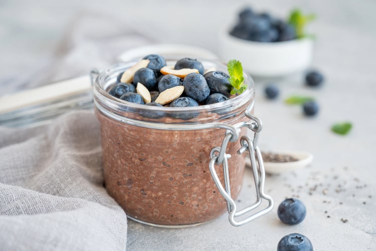 chia seed pudding bowl example