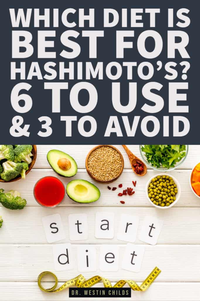 which diet is best for hashimoto's pinterest image