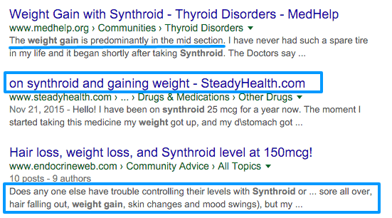 Benefits of taking synthroid to lose weight