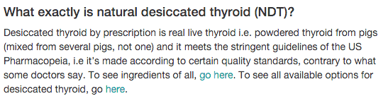 definition of natural desiccated thyroid