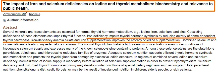 how iron and selenium deficiencies impact thyroid hormone metabolism