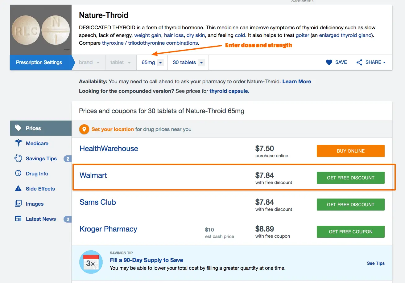 Nature Throid To Armour Thyroid Conversion Chart