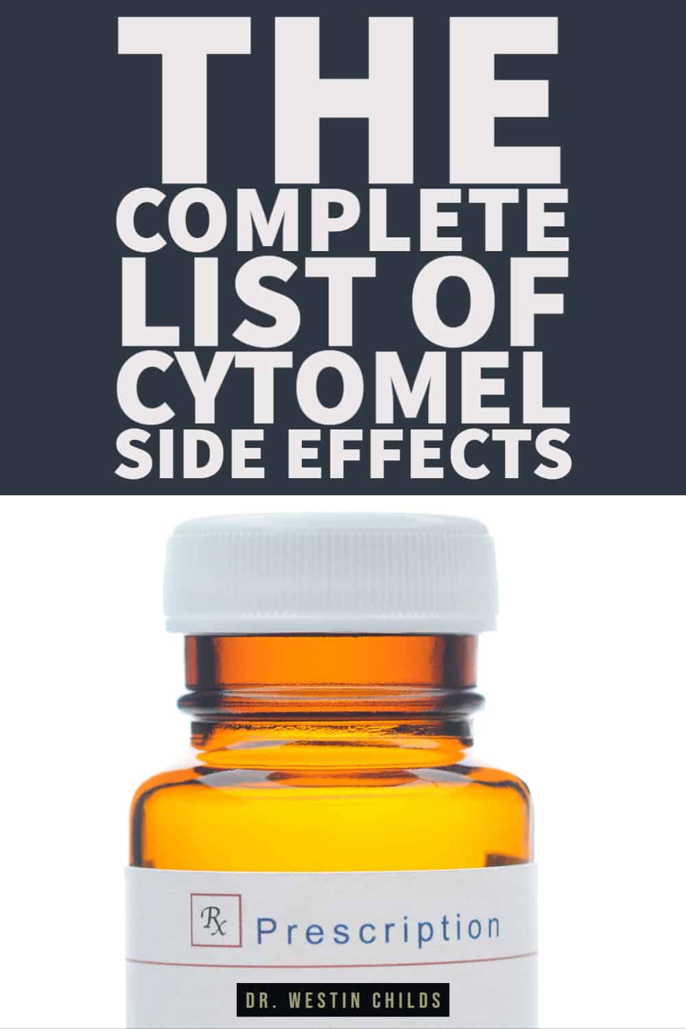 cytomel side effects explained pinterest image. 