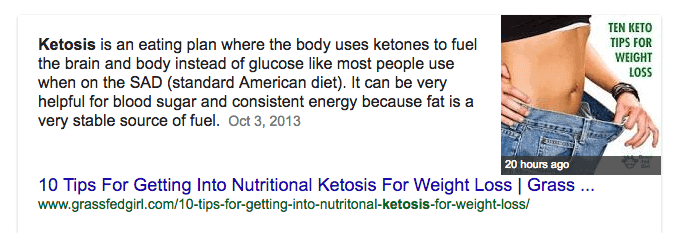 the definition of ketosis taken from google search. 