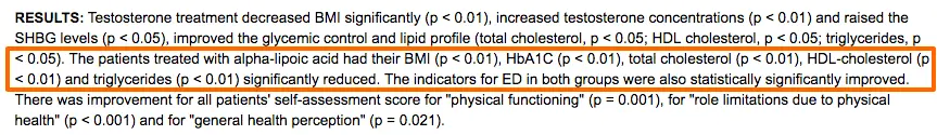 results from a study describing its impact on total cholesterol, HDL, and triglycerides. 