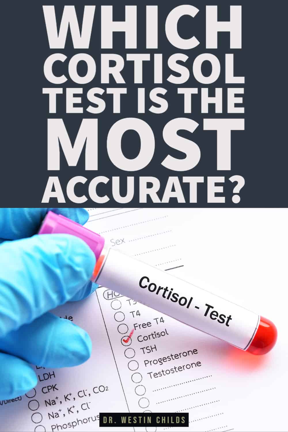 which cortisol test is the most accurate? pinterest image. 