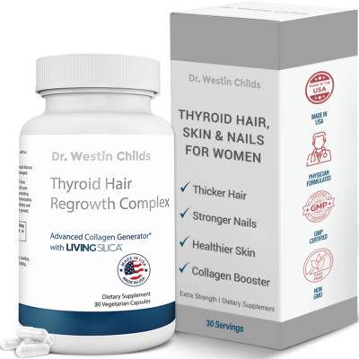 thyroid hair regrowth complex skin nails collagen booster for women