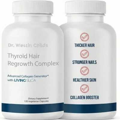 thyroid hair regrowth complex skin nails collagen booster for women and men new formula