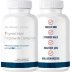 thyroid hair regrowth complex skin nails collagen booster for women and men reformulation