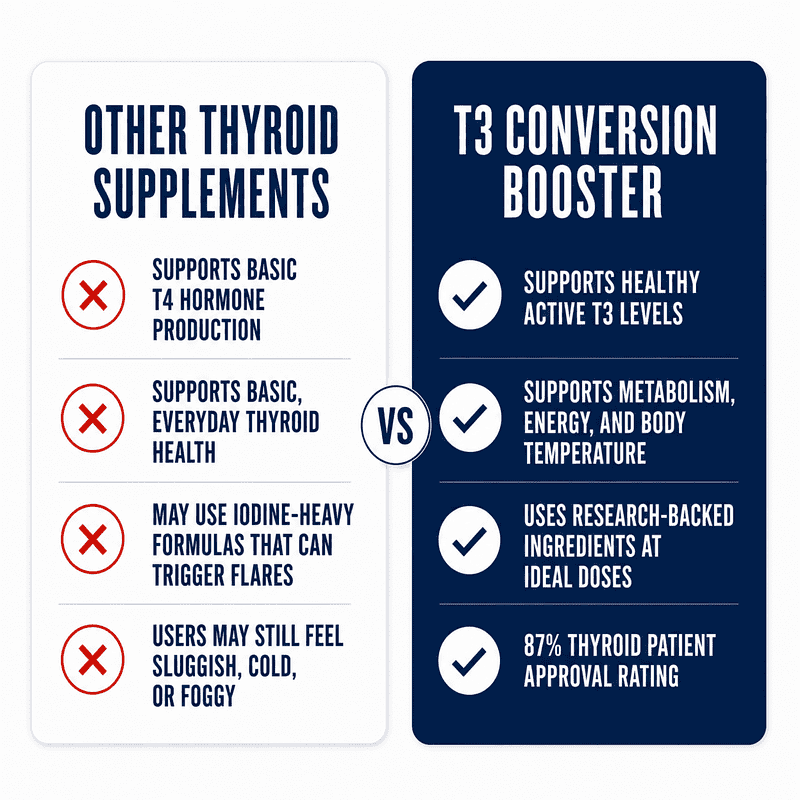 t3 conversion booster vs other thyroid support supplements
