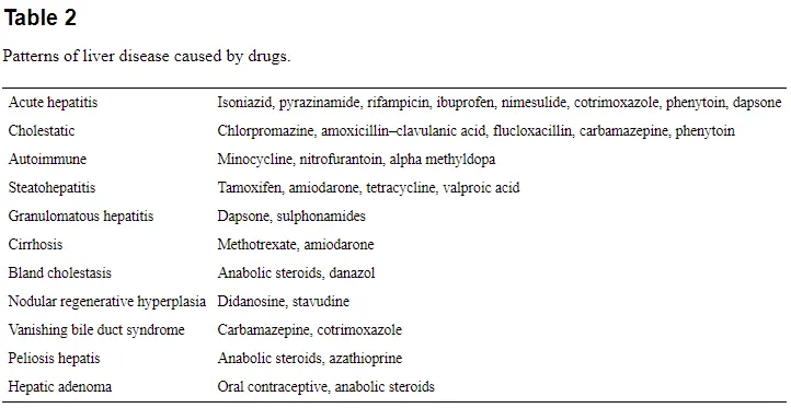 medications that cause liver damage