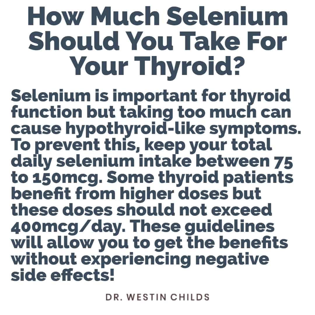 how much selenium should you take for your thyroid