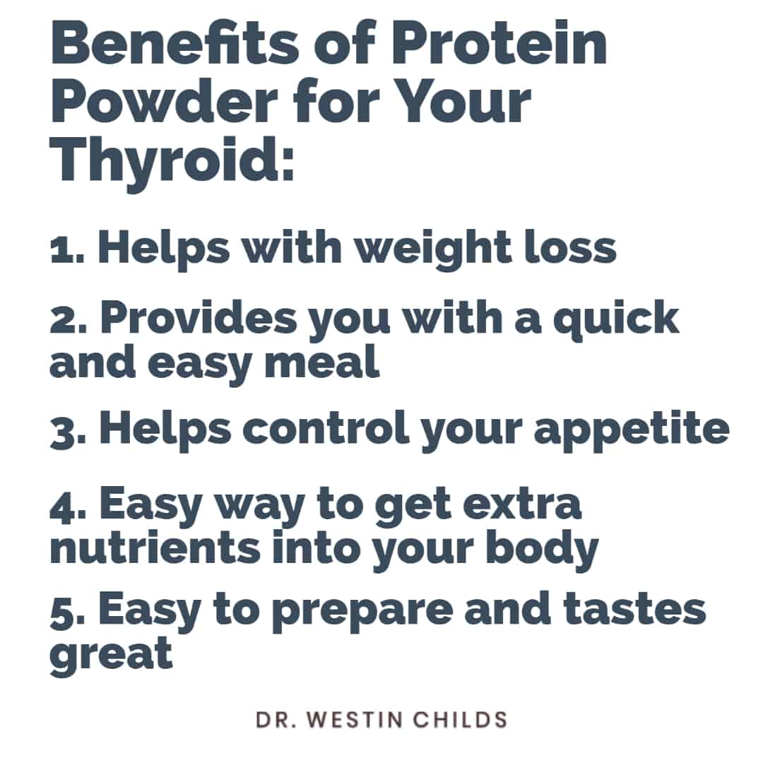 benefits of using protein powder for your thyroid