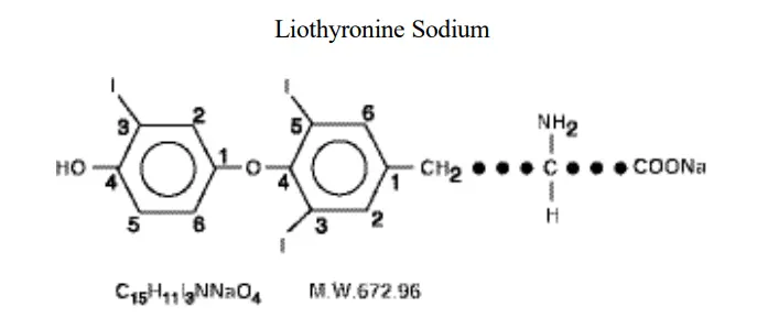 chemical structure of liothyronine