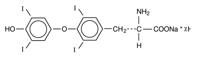 levothyroxine chemical structure