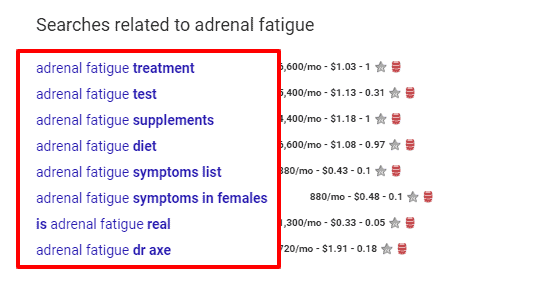 adrenal fatigue google results bottom of the page