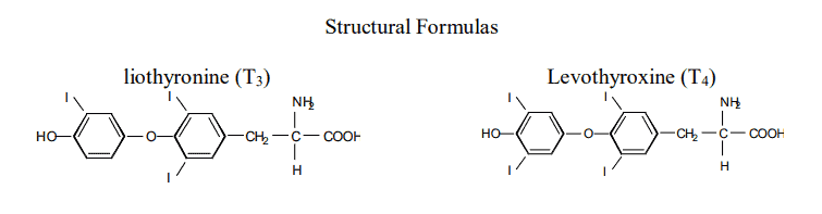 structural formula of armour thyroid