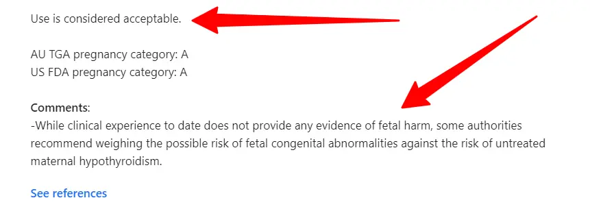 using liothyronine during pregnancy