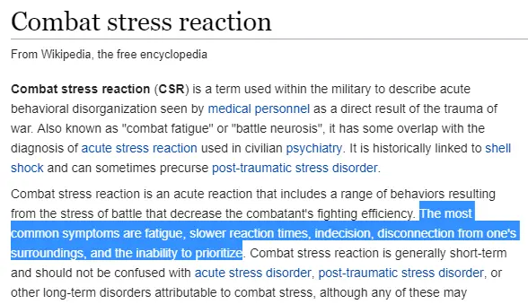 Combat stress reaction - Wikipedia