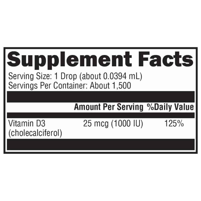 pure d3 liquid supplement facts and full ingredient list pure d3 liquid supplement facts and full ingredient list