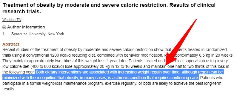 the incorrect way to look at obesity