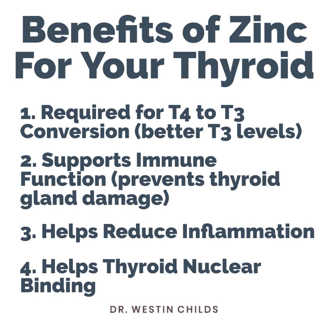 4 benefits of using zinc on thyroid function