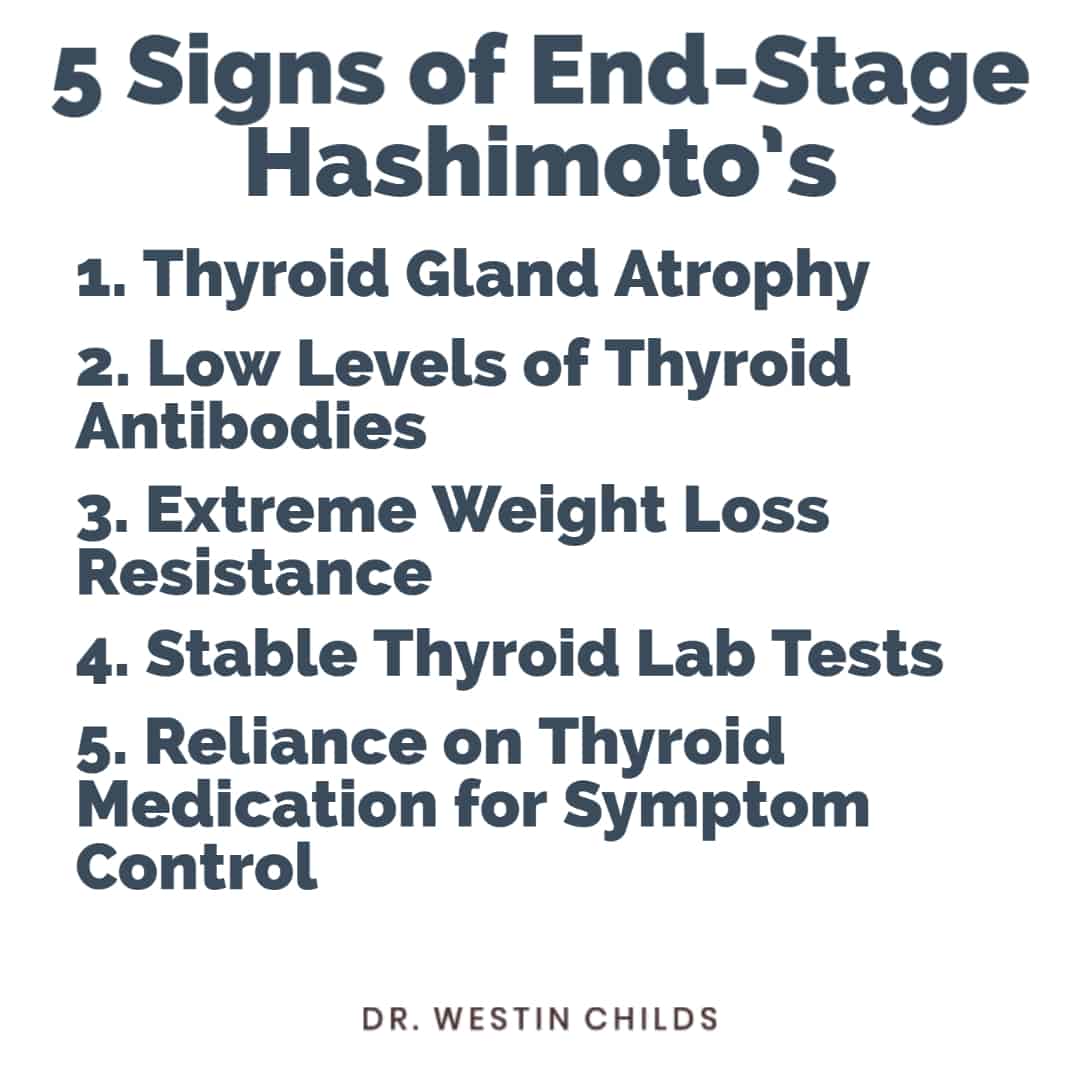 5 signs of end stage hashimoto's