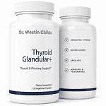 image of thyroid glandular support supplement for hypothyroid and hashimotos bottle