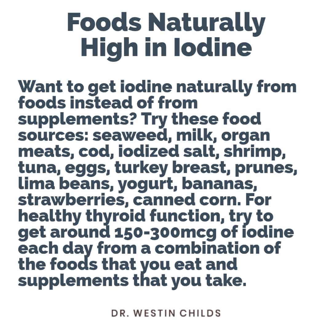 foods naturally high in iodine