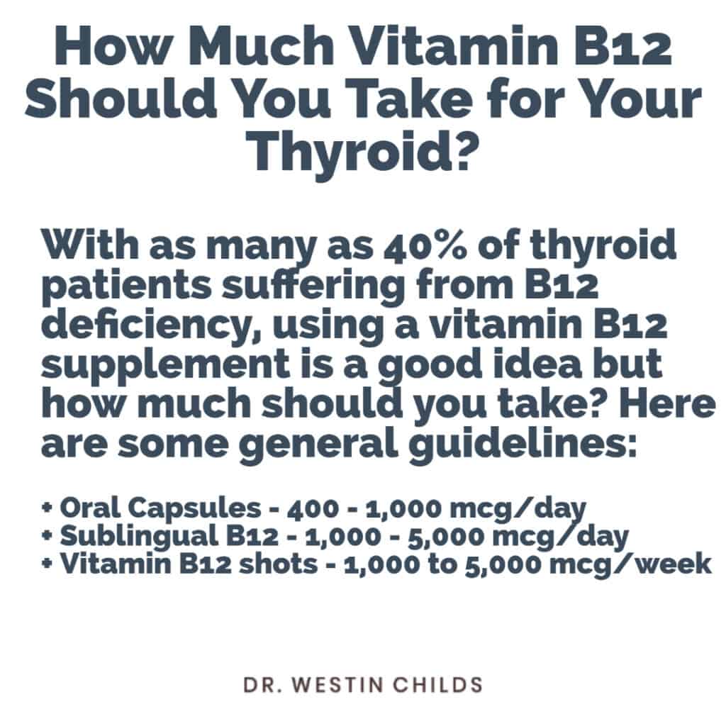 How Much Vitamin B12 Should you Take for Your Thyroid?