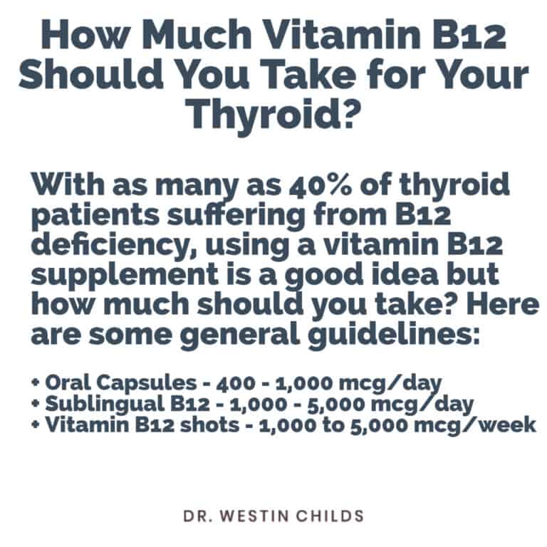 How Much Vitamin B12 Should you Take for Your Thyroid?