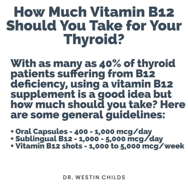 How Much Vitamin B12 Should you Take for Your Thyroid?