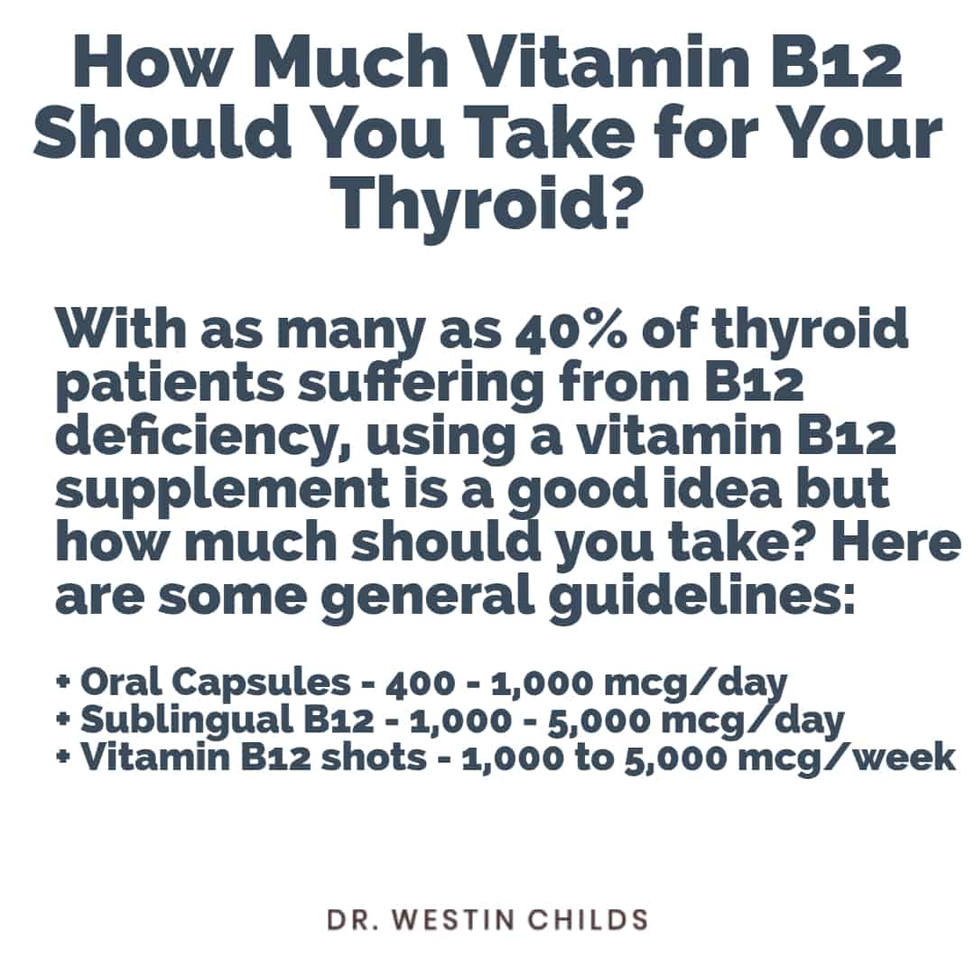 how much vitamin b12 should you take for your thyroid