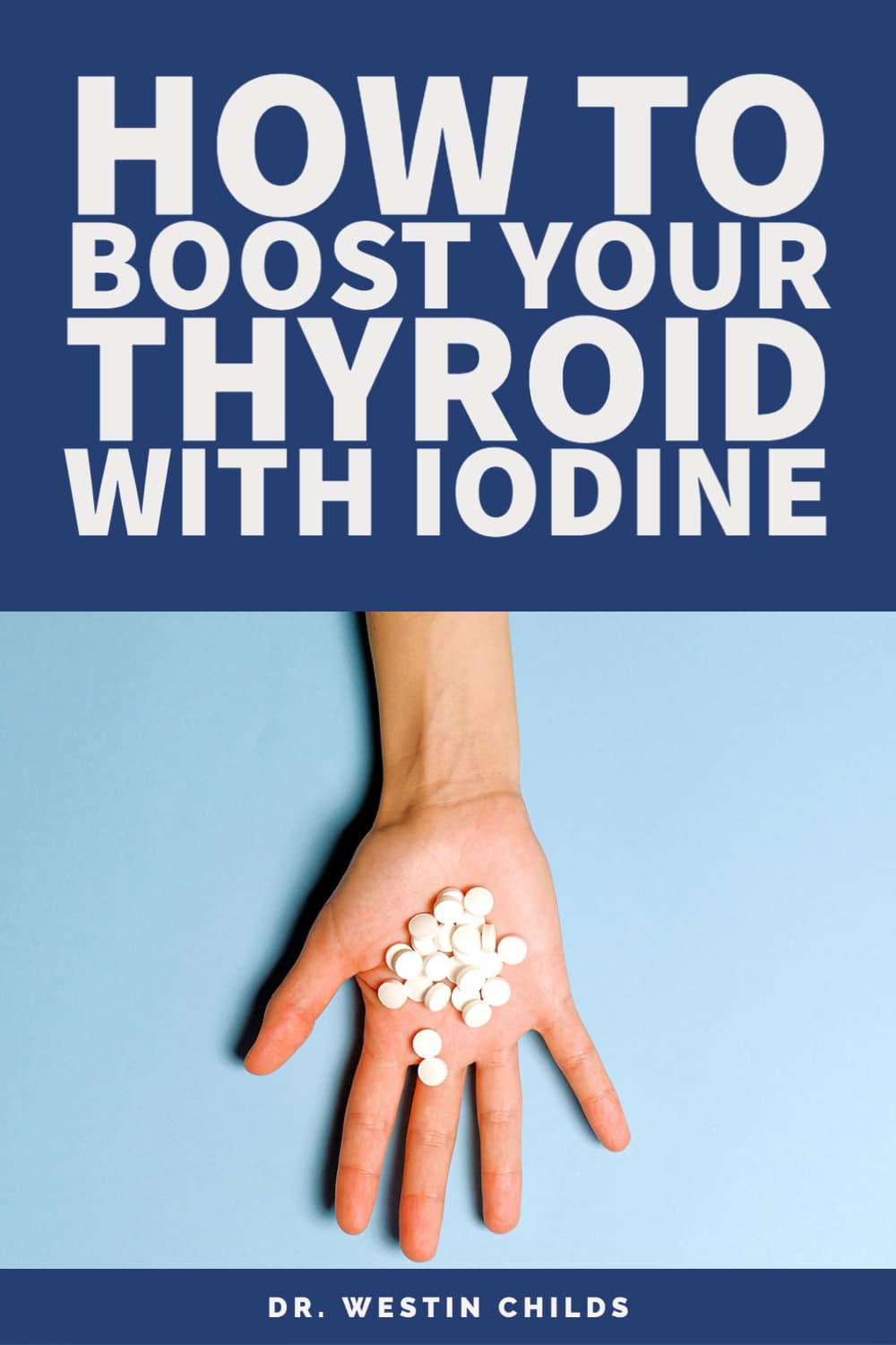 how to boost your thyroid using iodine supplements pinterest image. 