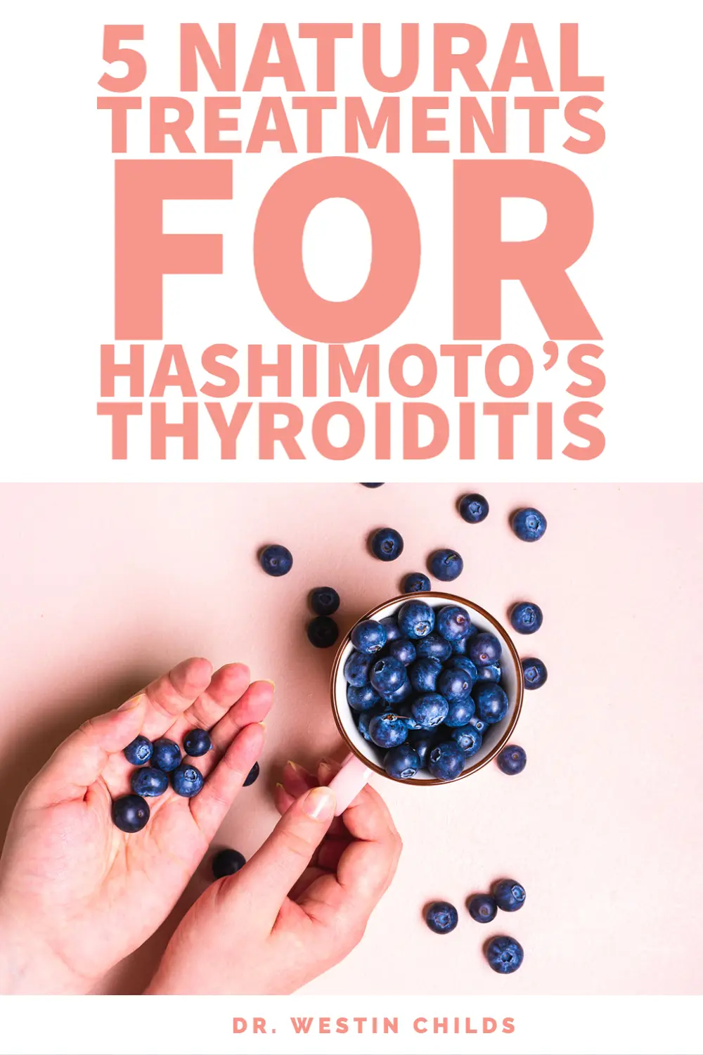 5 natural treatments for Hashimoto's thyroiditis pinterest image. 