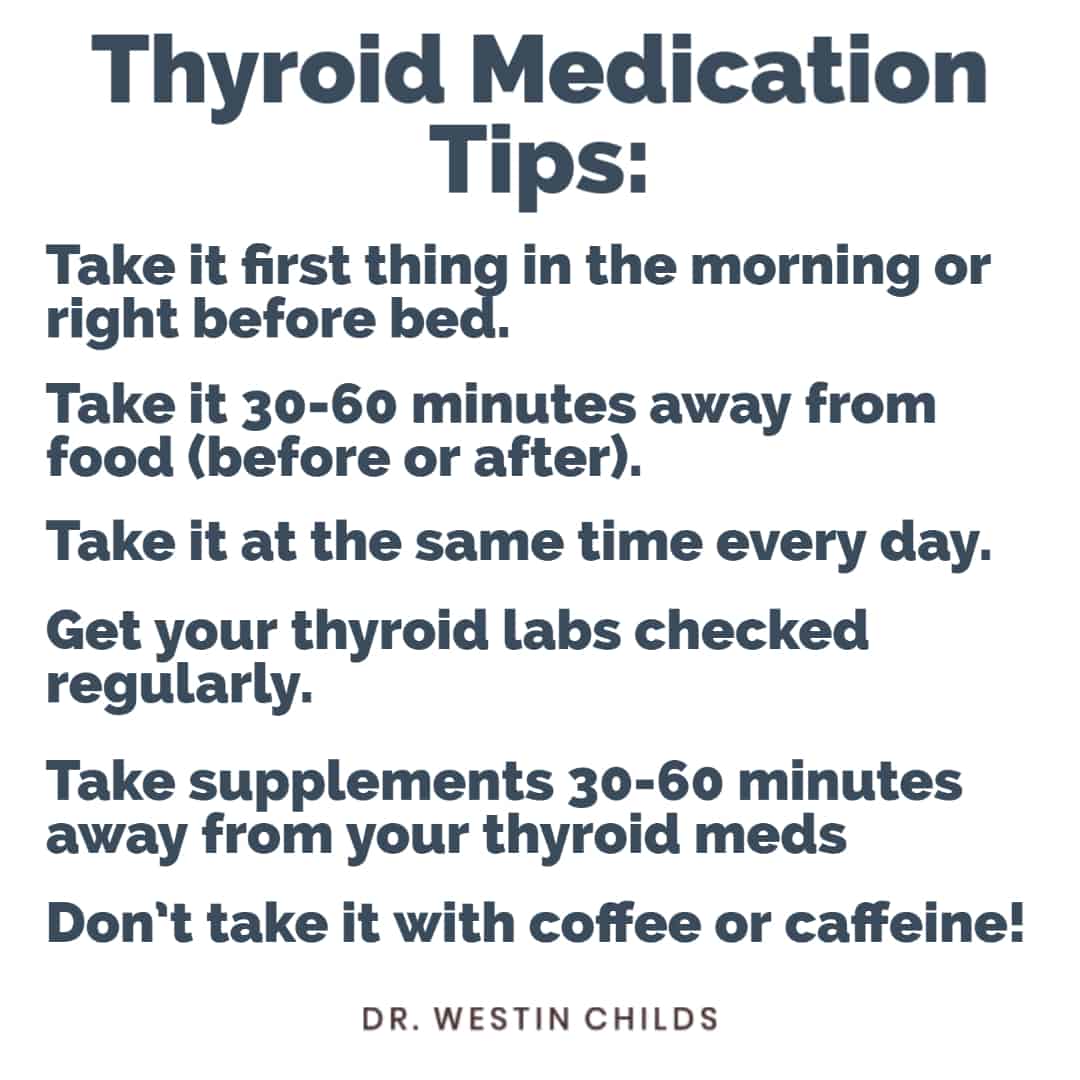 thyroid medication tips and tricks