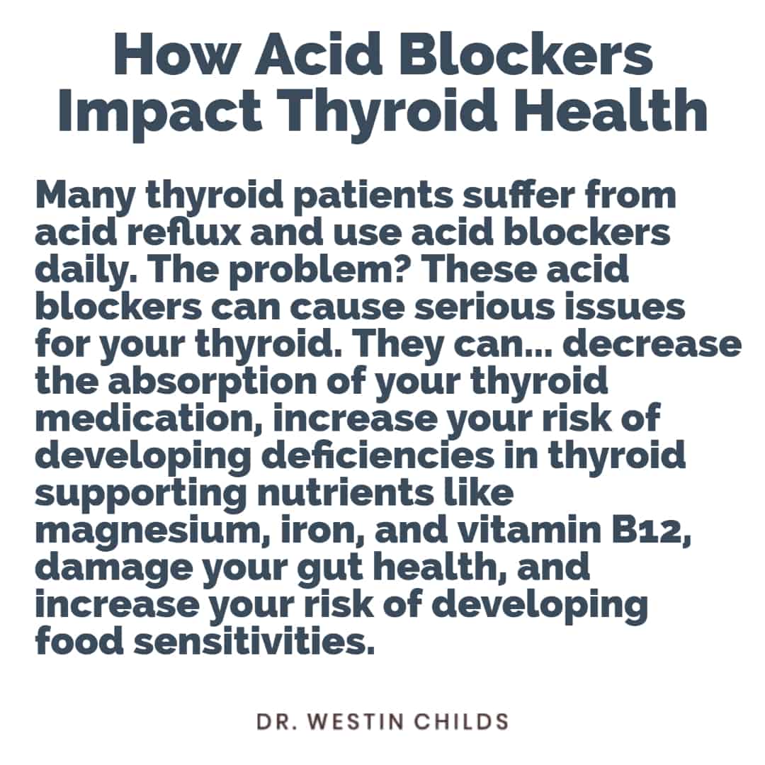 how acid blockers impact thyroid health